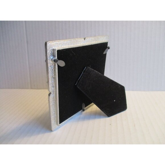 *Bella Lux Cream Enamel Faux Pearl Picture Frame - 4" x 4" Table Top - NWT - Picture 4 of 5